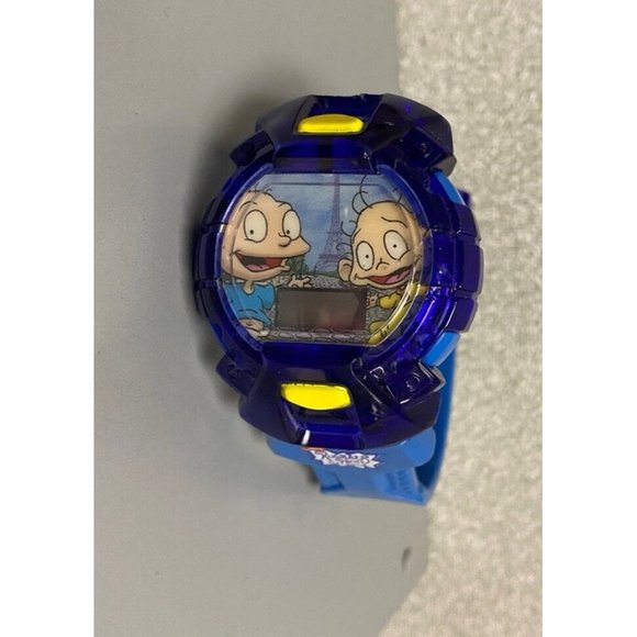 Nickelodeon Rugrats in Paris Tommy and Dill Digital Watch, Needs Battery - Picture 1 of 6